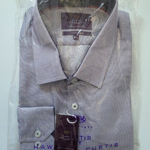 Hawes & Curtis New Mayfair (White & Navy) Size XXL (NWT) - Picture 2 of 4